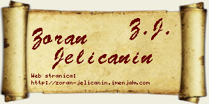 Zoran Jelićanin vizit kartica